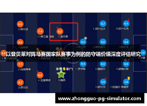 以登贝莱对阵马赛国家队赛事为例的防守端价值深度评估研究